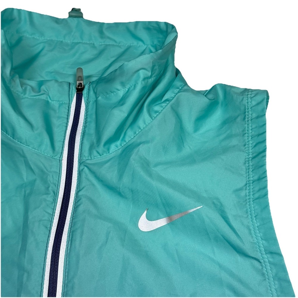 Nike Windrunner Vest Womens‎ Small Blue Gradient Zip Lightweight Running - Picture 3 of 8